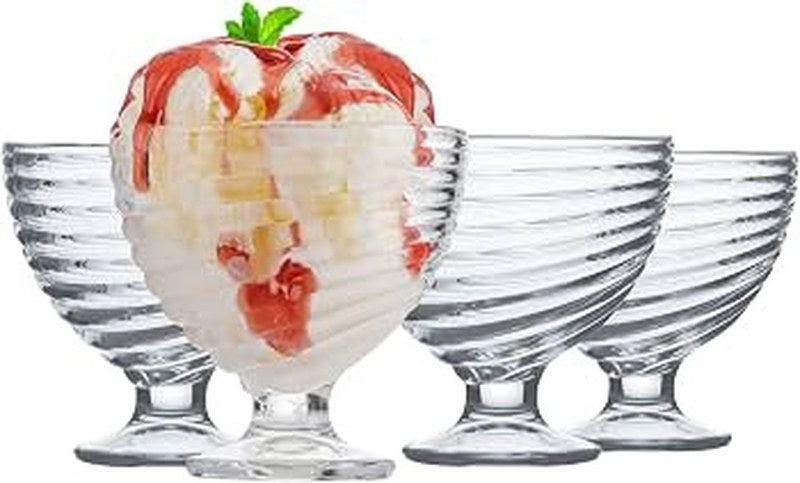 Essentials Swirl Sundae Dish Set Of 4