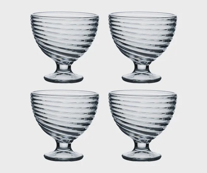 Essentials Swirl Sundae Dish Set Of 4