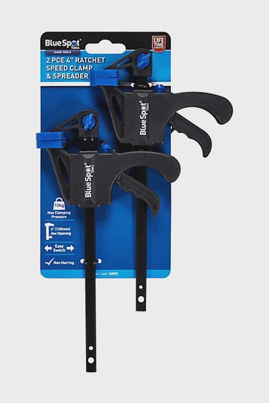 blue spot 2 pc 4" Ratchet speed clamp & spreader