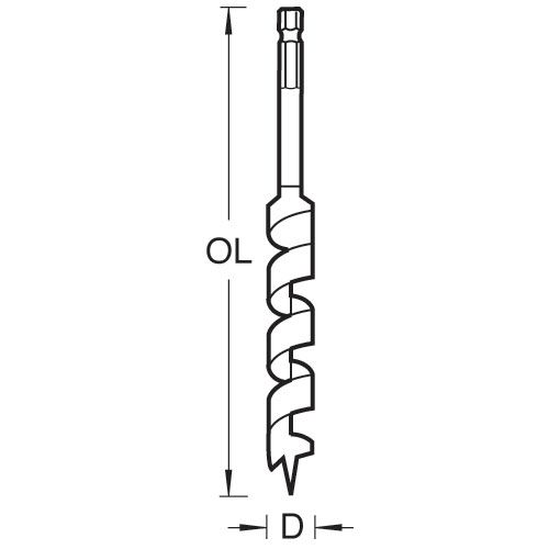 SNAP/AB/12 - Trend Snappy Auger Bit 12mm x 155mm
