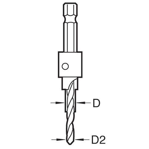 SNAP/CB/1TC - Trend Snappy TC Counterbore 4mm x 9.5mm