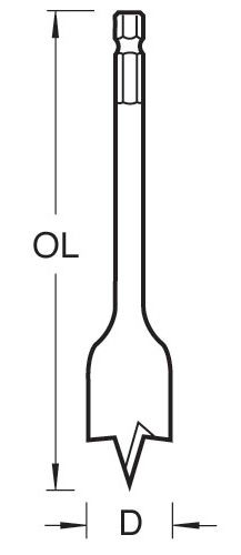 SNAP/FB/10 - Trend Snappy flat bit 10mm