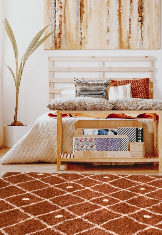 Snug Nomadic Rug Terracotta 200x290cm