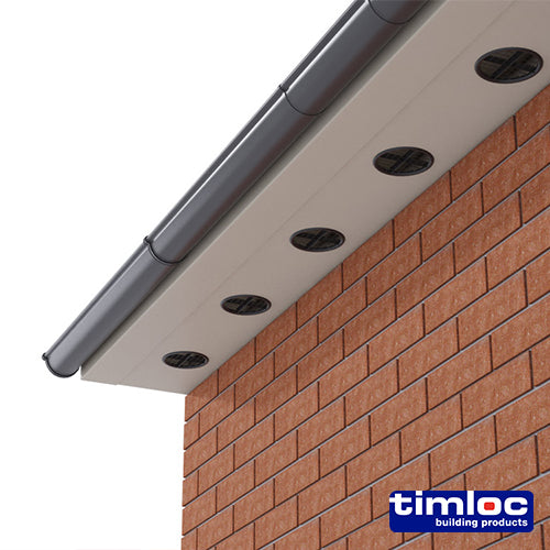 Timloc Push-in Soffit Vent Grey - 70.0