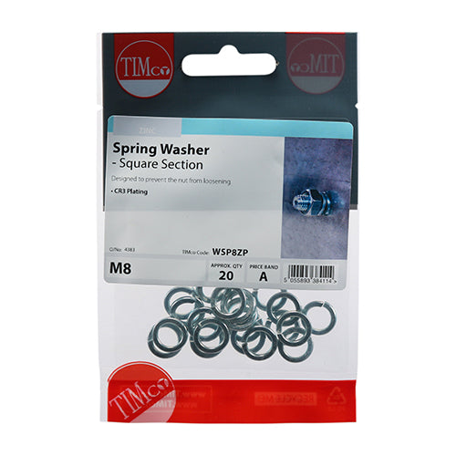 TIMCO Spring Washers DIM7980 Silver - M10