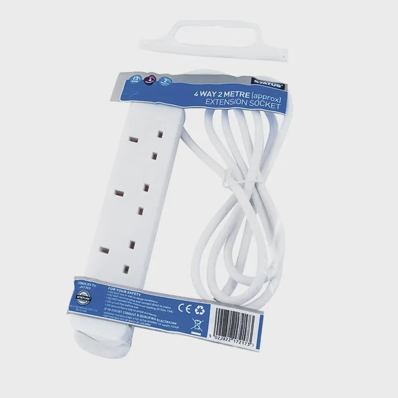 Status 4Way 2M Extension Lead Heavy Duty