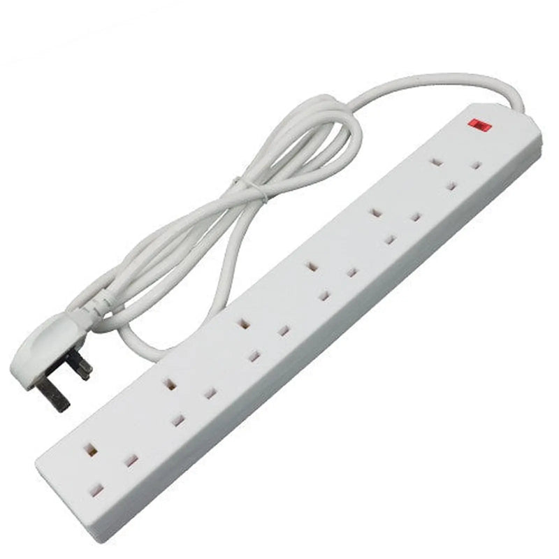 Status 6Way 2M Heavy Duty Extension Lead