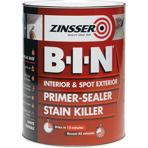 Zinsser B-I-N Primerand Sealer Stain Killer 2.5L