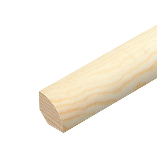 Cheshire Mouldings Pine Quadrant 12 x 12mm 2.4Mtr Pine