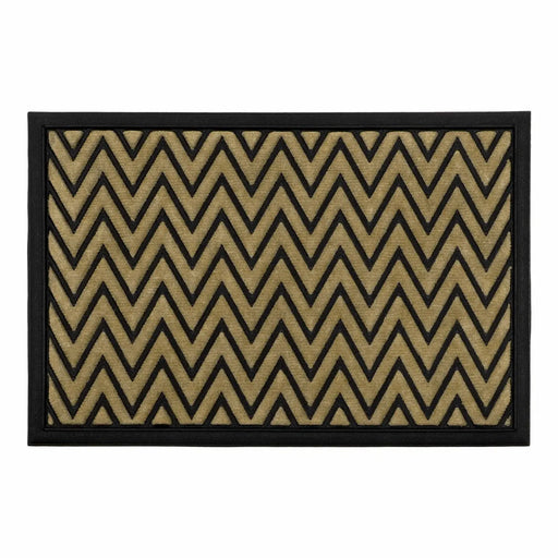 JVL Vienna Scraper Mat 40x60cm Stripe/Zig Zag