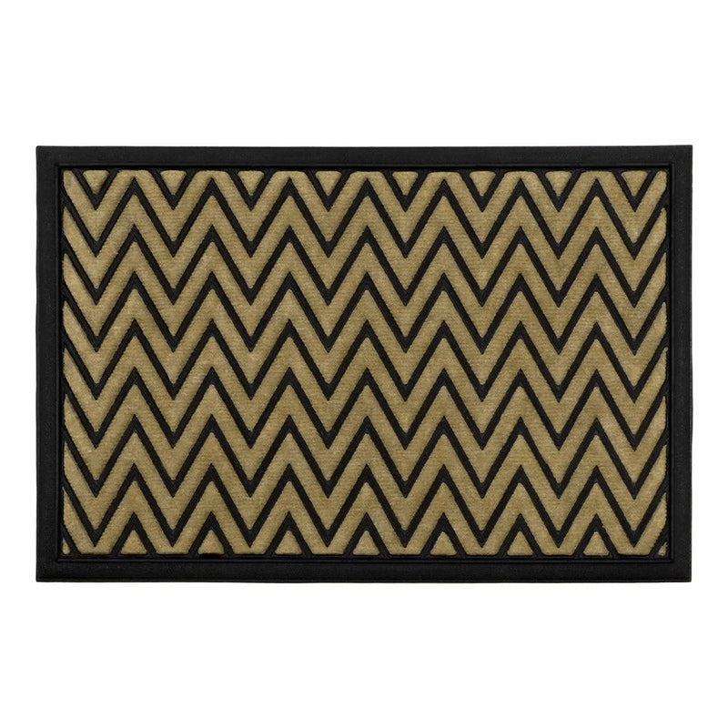 JVL Vienna Scraper Mat 40x60cm Stripe/Zig Zag