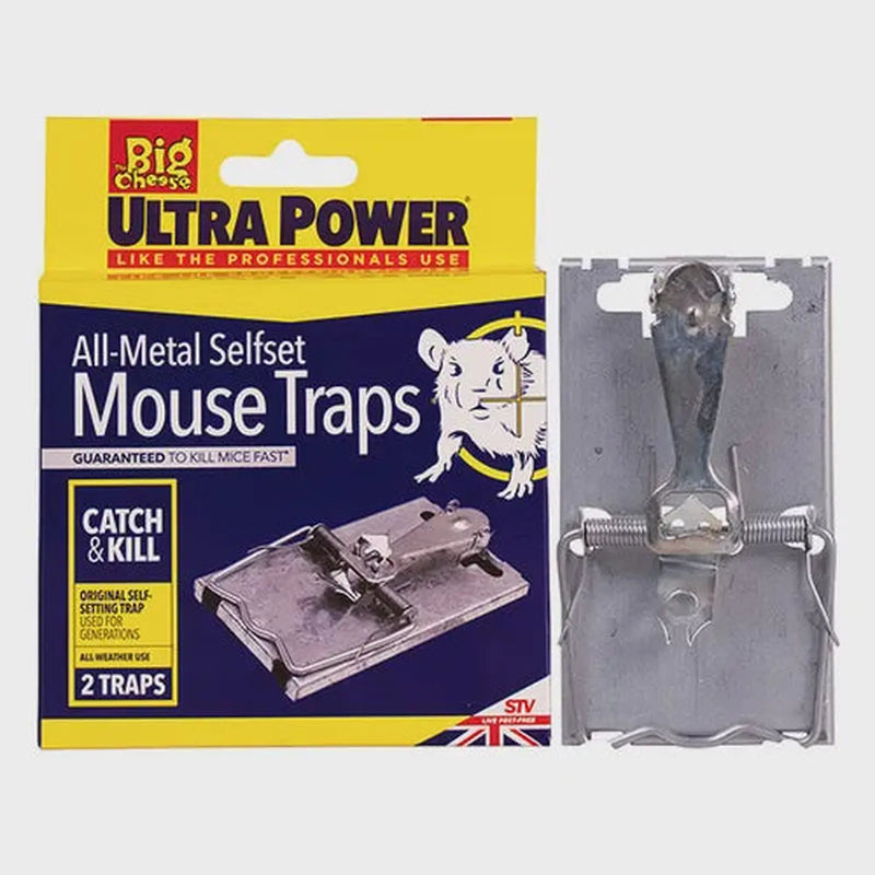 BIG CHEESE All Metal Selfset Mouse Traps