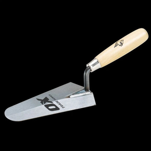 OX Tools OX Trade Gauging Trowel - Wooden Handle - 180mm / 7in