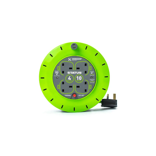 Status 4 Socket 10M Extension Reel