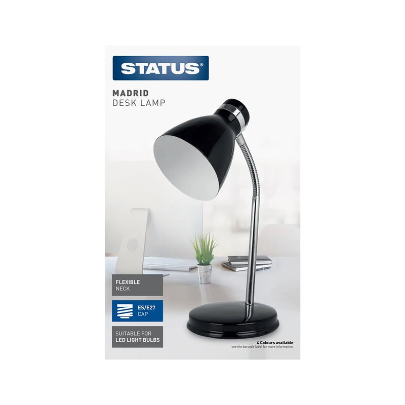 Status Madrid Desk Lamp Black