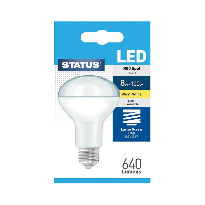 Status R80 Spot Light Bulb 100w Warm White Large Screw
