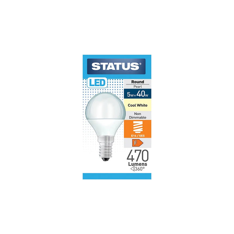 Status LED Round 40w Cool White Small Screw