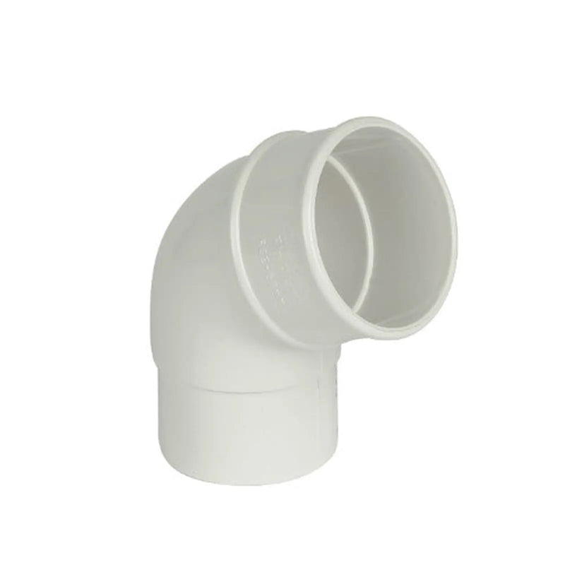 Floplast 68mm round 112 degree offset bend white RB2