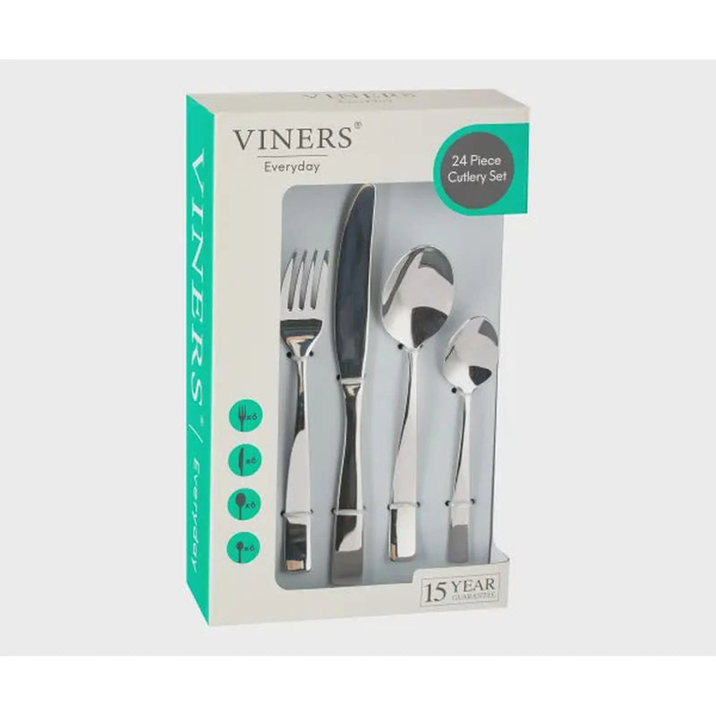 VINERS VIN EVERYDAY PURITY 18/0 24PC CUTLERY SET