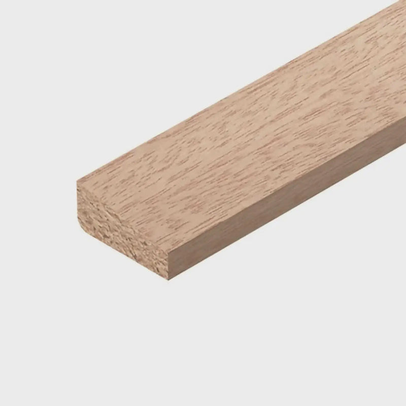 Cheshire Mouldings Chamfered Red Hardwood Glass Bead 27 x 12 x 2400mm