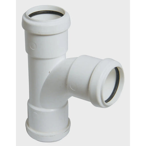 Floplast pushfit waste tee 32mm white WP22