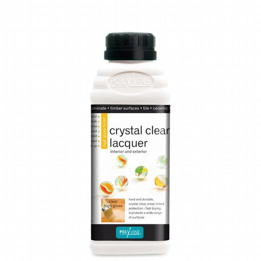 Polyvine Crystal Clear Lacquer Gloss 500ml