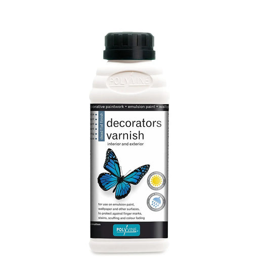 Polyvine 500ml Decorators Varnish Dead Flat Clear VF4