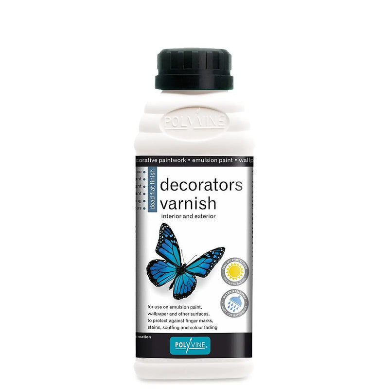 Polyvine 500ml Decorators Varnish Dead Flat Clear VF4