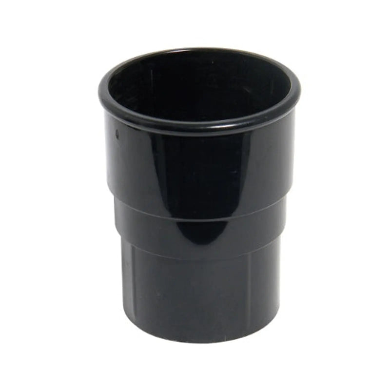 Floplast 68mm round pipe socket black RS1