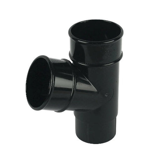Floplast 68mm round 67 degree pipe branch black RY1