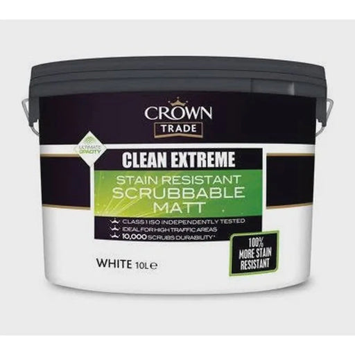Crown Trade Clean Extreme Matt White 10L