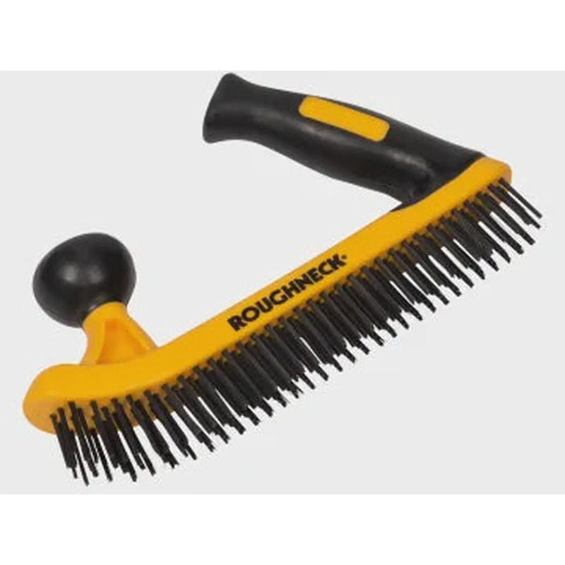 Roughneck Two-Handed Wire Brush Soft-Grip