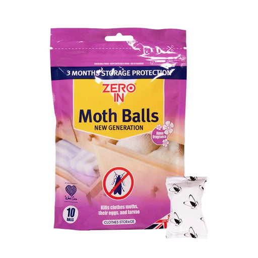ZERO IN Moth Balls 10Pc