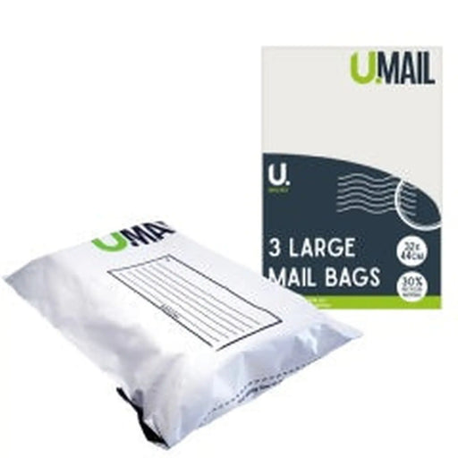 U.Mailing Mail Bags Large 32x44cm 3pk