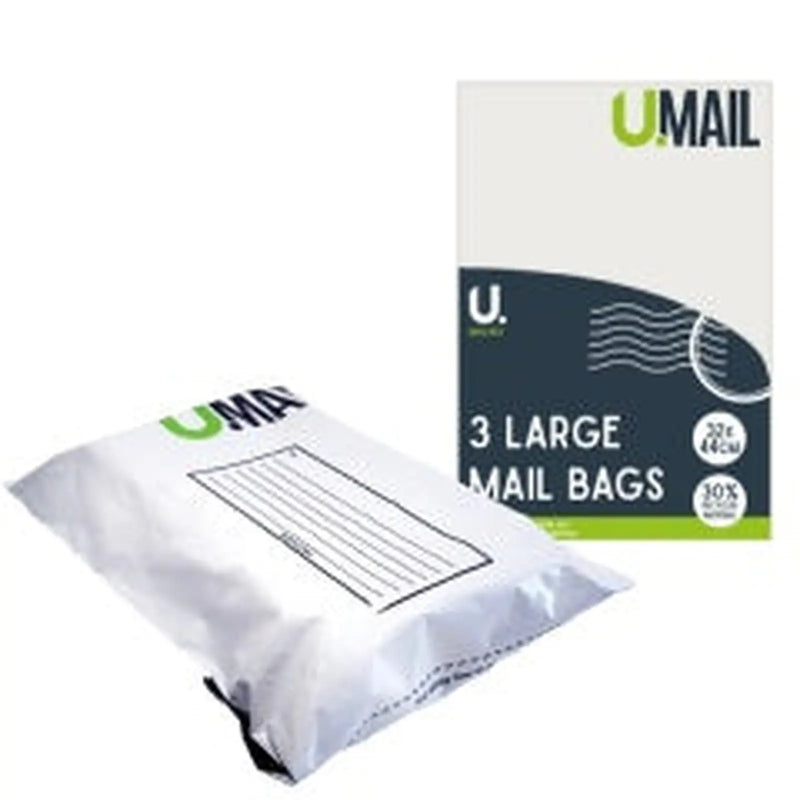 U.Mailing Mail Bags Large 32x44cm 3pk