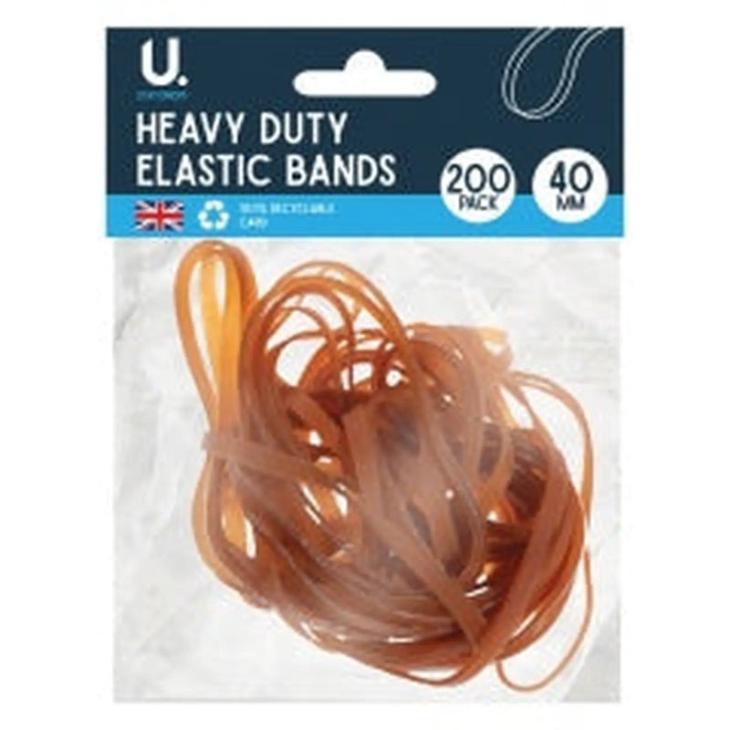 U.Mailing Heavy Duty Elastic Bands 200pk