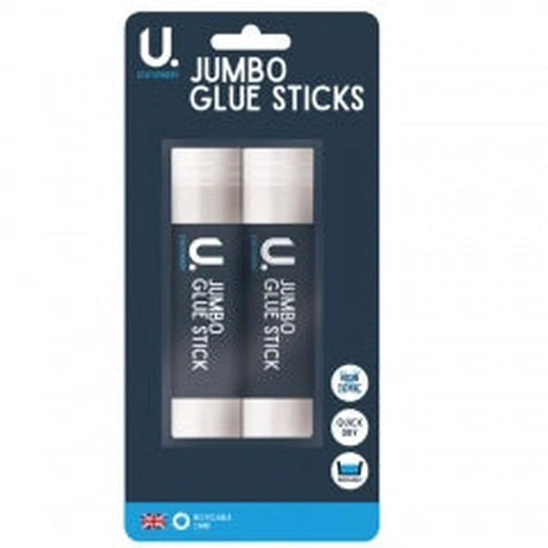 U.Mailing Jumbo Glue Sticks 2pk