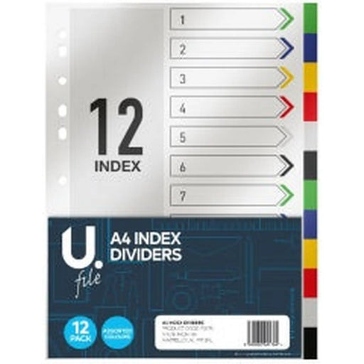 U.Mailing A4 Index Dividers 12pk