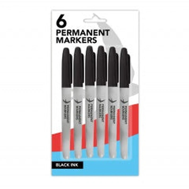 Swift Permanent Markers, 6pk Black