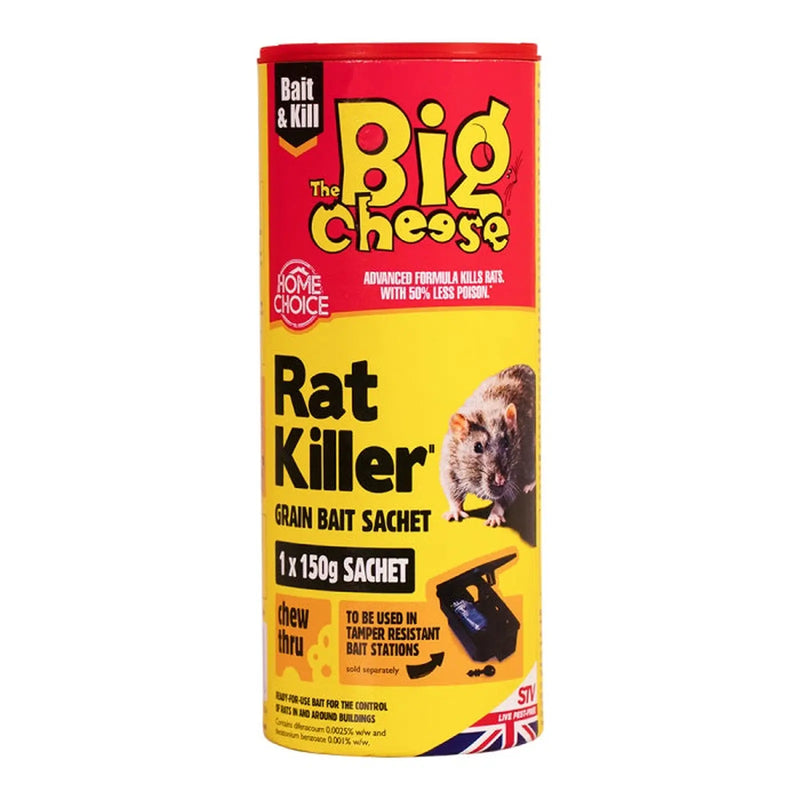BIG CHEESE Rat Killer Grain Bait Sachet 150g