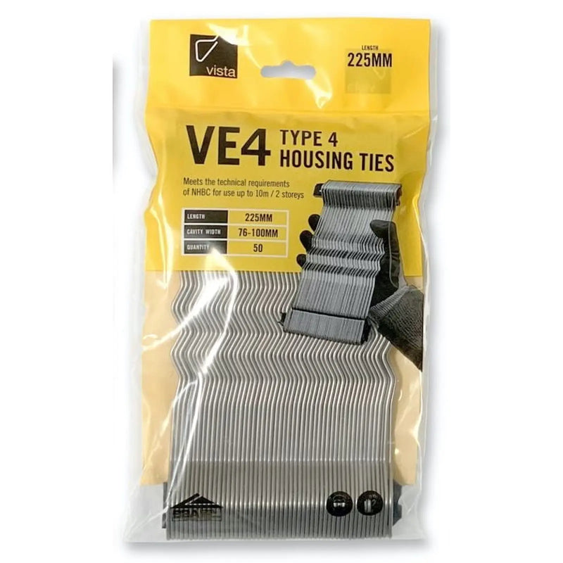 Not specified VISTA 250mm Type 4 Light Duty Housing Wall Tie VE4-250-50BAG
