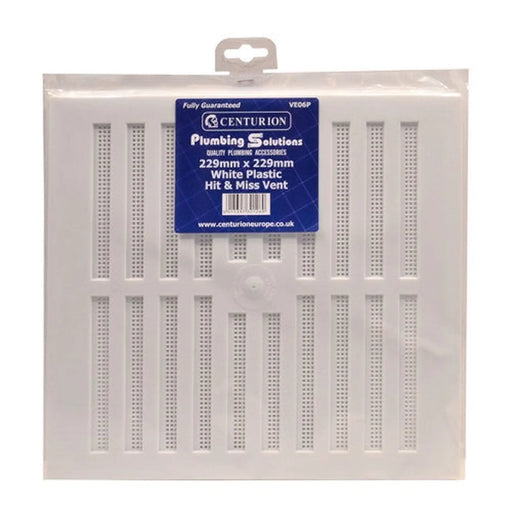centurion Ps White Plastic Hit & Miss Vents