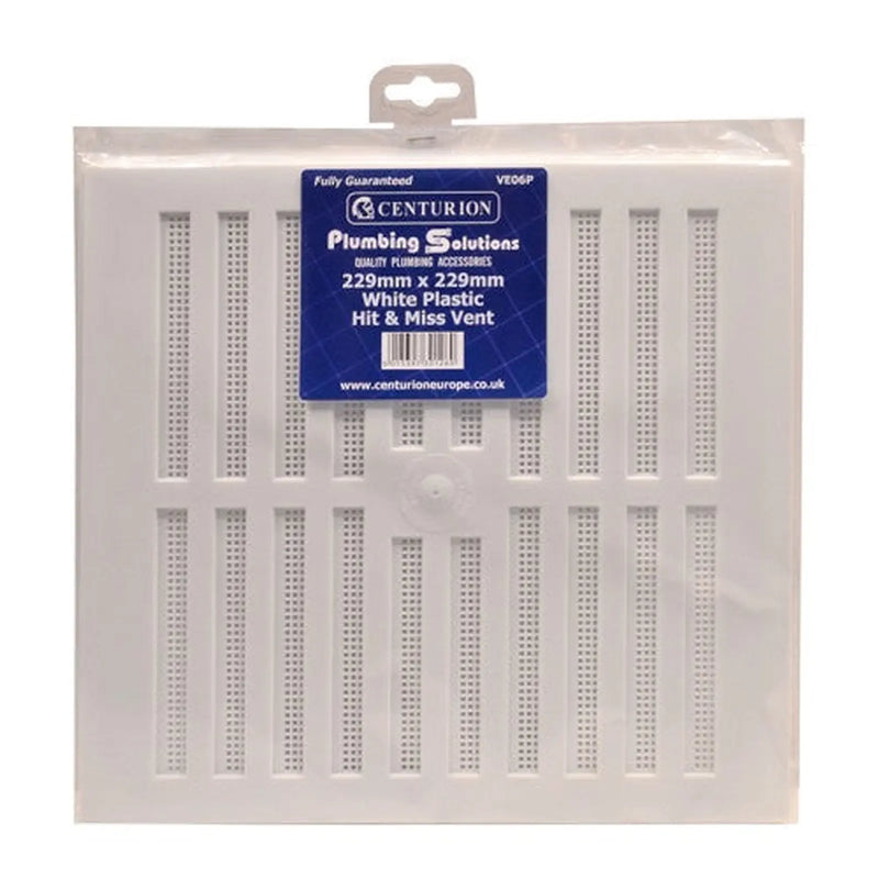 centurion Ps White Plastic Hit & Miss Vents
