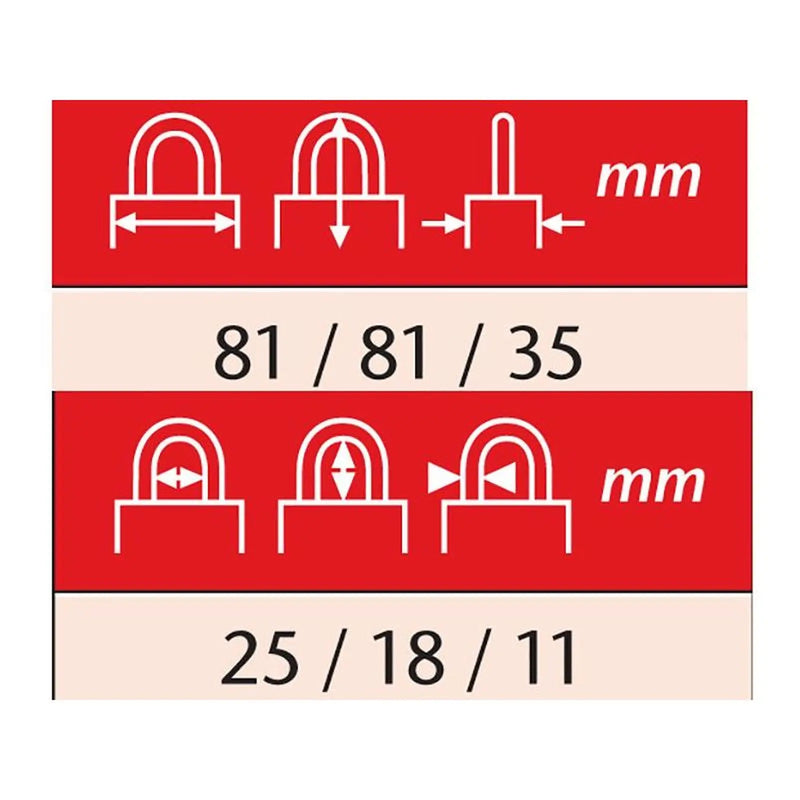 ABUS Mechanical Diskus Plus Padlock 20/80mm Heavy Duty