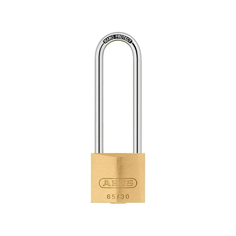 ABUS Mechanical Brass Padlock with Long Shackle