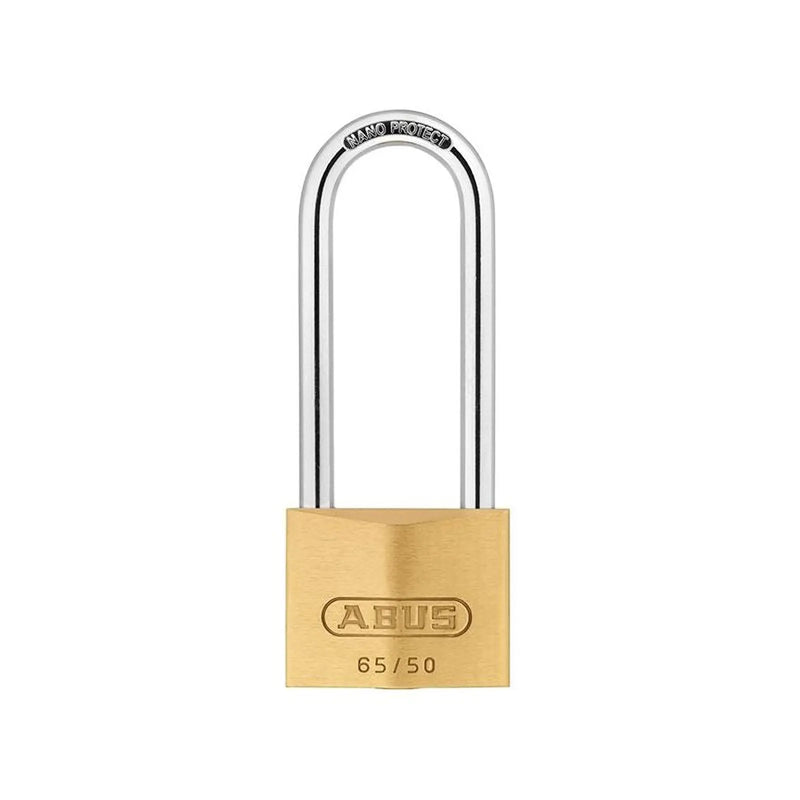 ABUS Mechanical Brass Padlock with Long Shackle