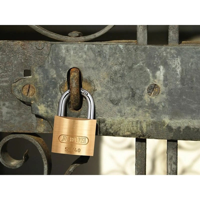 ABUS Mechanical Brass Padlocks Twin Pack Heavy Duty