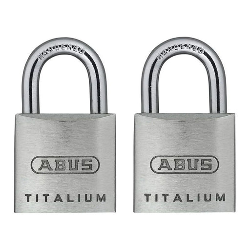 ABUS Mechanical TITALIUM Padlock Heavy Duty Twin Pack