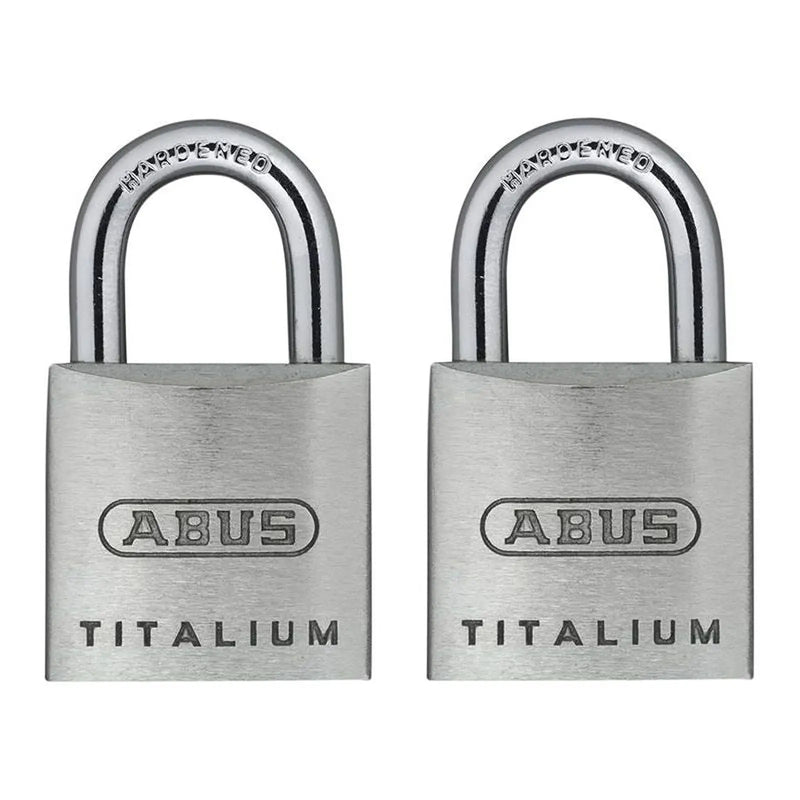 ABUS Mechanical TITALIUM Padlock Heavy Duty Twin Pack