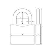 ABUS Mechanical TITALIUM Padlock Heavy Duty Security